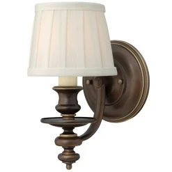 Elstead Wandleuchte ANABELL 2 Bronze Leinen Rustikal Lampe* Wandleuchten|Rustikale Lampen