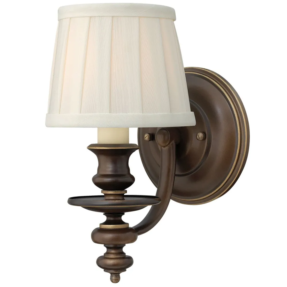 Elstead Wandleuchte ANABELL 2 Bronze Leinen Rustikal Lampe* Wandleuchten|Rustikale Lampen