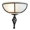 Best Elstead Wandleuchte ANOUK Schwarz B:26cm Rustikal Lampe