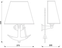 Laura Suardi Wandleuchte Antik aus Messing Maritim edel* Metall Lampen|Messinglampen