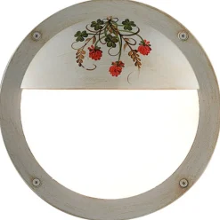 New Ferroluce Wandleuchte außen Aluminium E27 IP44 rund Ø 28 cm