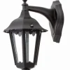 Lido Wandleuchte Außen Aluminium IP44 Schwarz Rustikal* Außenleuchten Antik|Außenwandleuchten