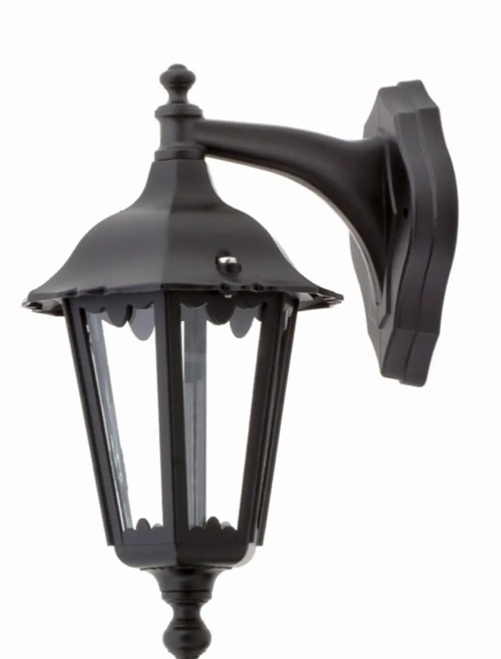 Lido Wandleuchte Außen Aluminium IP44 Schwarz Rustikal* Außenleuchten Antik|Außenwandleuchten