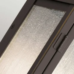 New Elstead Wandleuchte außen Aluminium Glas H: 37,2 cm IP44 in Bronze