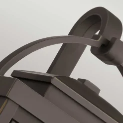 New Elstead Wandleuchte außen Aluminium Glas H: 37,2 cm IP44 in Bronze