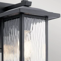 Discount Elstead Wandleuchte außen Aluminium Glas E27 IP44 25,8 cm hoch