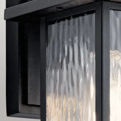 Discount Elstead Wandleuchte außen Aluminium Glas E27 IP44 25,8 cm hoch