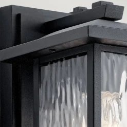 Discount Elstead Wandleuchte außen Aluminium Glas E27 IP44 25,8 cm hoch