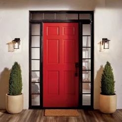 Discount Elstead Wandleuchte außen Aluminium Glas E27 IP44 25,8 cm hoch