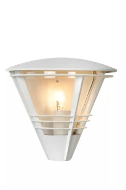 Wandleuchte Außen Aluminium Weiß IP44 E27 T:27 cm* Außenwandleuchten|Moderne Außenleuchten