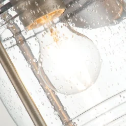 Outlet Elstead Wandleuchte außen Aluminium Glas 34,6 cm hoch IP44 E27