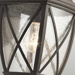 Sale Elstead Wandleuchte außen Aluminium Glas Rustikal IP44 NOLDRA