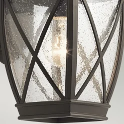 Sale Elstead Wandleuchte außen Aluminium Glas Rustikal IP44 NOLDRA