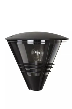 Online Wandleuchte Außen Aluminium Schwarz IP44 E27 T:27 cm