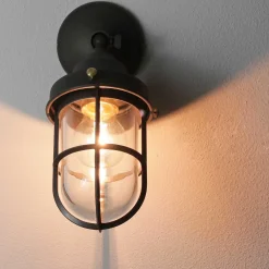 Giovanni Battista Wandleuchte Außen aus Echt-Messing in Bronze* Lampen Aus Aller Welt|Rustikale Lampen