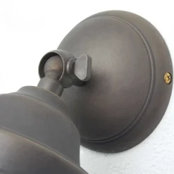 Giovanni Battista Wandleuchte Außen aus Echt-Messing in Bronze* Lampen Aus Aller Welt|Rustikale Lampen