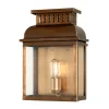 Elstead Wandleuchte Außen aus Messing Glas Vintage IP44* Außenwandleuchten|Gartenlaternen