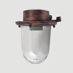 Best Andromeda Wandleuchte außen aus Messing Glas E27 IP64 H: 18 cm