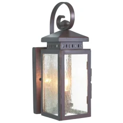 Elstead Wandleuchte Außen Braun Vintage IP23 Echt-Messing* Außenleuchten Antik|Außenwandleuchten