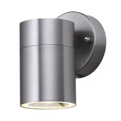 Searchlight Wandleuchte Außen Downlight Stahl IP44 GU10 H:12 cm* Metall Lampen|Fassadenstrahler