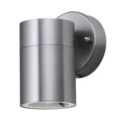 Searchlight Wandleuchte Außen Downlight Stahl IP44 GU10 H:12 cm* Metall Lampen|Fassadenstrahler