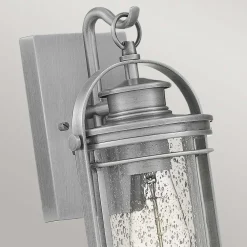 Elstead Wandleuchte außen E27 IP44 H: 28,9 cm Aluminium Glas* Außenwandleuchten|Gartenlaternen