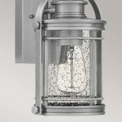 Elstead Wandleuchte außen E27 IP44 H: 28,9 cm Aluminium Glas* Außenwandleuchten|Gartenlaternen