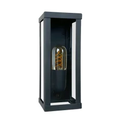 Sale Giovanni Battista Wandleuchte außen E27 IP43 H: 25 cm Eisen Glas