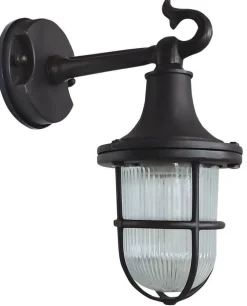 Best Lido Wandleuchte außen Echt-Messing Glas E27 IP64 25 cm hoch