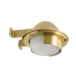 Hot Andromeda Wandleuchte außen Glas Echt-Messing G9 IP64 14 cm breit