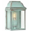 Outlet Elstead Wandleuchte Außen Grün antik eckig IP44 Haustür