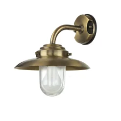 Clearance Lido Wandleuchte Außen Hof Terrasse Messing Maritim IP64