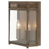 Elstead Wandleuchte Außen in Bronze Echt-Messing eckig IP44* Außenleuchten Messing|Außenwandleuchten