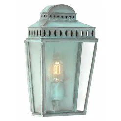 Clearance Elstead Wandleuchte Außen in Grün antik aus Messing Vintage