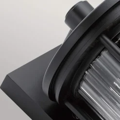 Elstead Wandleuchte außen IP44 40,6 cm hoch Aluminium Glas E27* Außenwandleuchten|Gartenlaternen