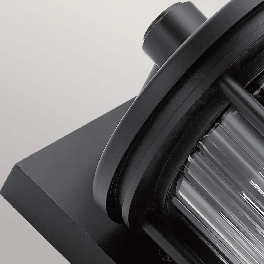 Elstead Wandleuchte außen IP44 40,6 cm hoch Aluminium Glas E27* Außenwandleuchten|Gartenlaternen