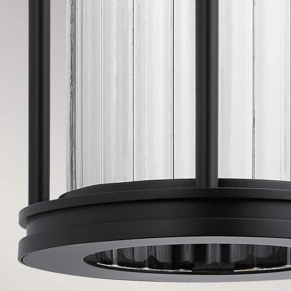 Elstead Wandleuchte außen IP44 40,6 cm hoch Aluminium Glas E27* Außenwandleuchten|Gartenlaternen