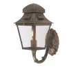 Sale Elstead Wandleuchte außen IP44 aus Messing Glas E27 Vintage