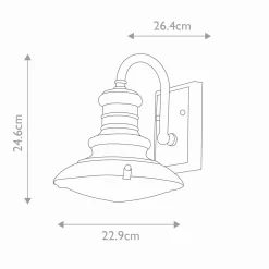 Elstead Wandleuchte außen IP44 E27 in Messing antik Vintage* Außenleuchten Antik|Außenwandleuchten