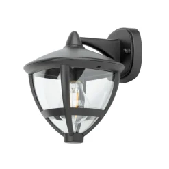 Nowodvorski Wandleuchte außen IP44 E27 Schwarz H: 23 cm dekorativ* Außenwandleuchten|Gartenlaternen