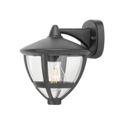 Nowodvorski Wandleuchte außen IP44 E27 Schwarz H: 23 cm dekorativ* Außenwandleuchten|Gartenlaternen