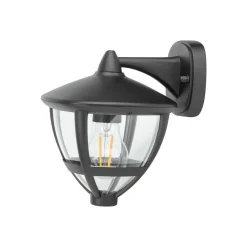 Nowodvorski Wandleuchte außen IP44 E27 Schwarz H: 23 cm dekorativ* Außenwandleuchten|Gartenlaternen