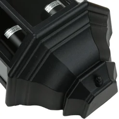 Easylight Wandleuchte Außen IP44 Glas Alu H: 43 cm 2x E27 Schwarz* Rustikale Lampen|Maritime Lampen