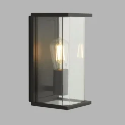 Hot Searchlight Wandleuchte außen IP44 Grau H: 27 cm E27 Aluminium