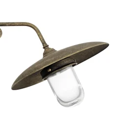 Giovanni Battista Wandleuchte außen IP44 Messing E27 in Bronze Antik matt* Außenleuchten Antik|Außenleuchten Messing