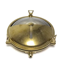 Best Lido Wandleuchte Außen KARPAHTOS aus Messing rund 21cm