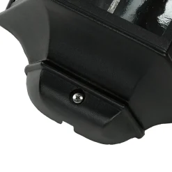 Best Elstead Wandleuchte Außen Kirchenglas IP43 Schwarz Haus