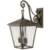 New Elstead Wandleuchte Außen Laterne Braun IP44 Rustikal