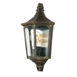 Elstead Wandleuchte Außen Laterne Goldschwarz Aluminium* Vintage Lampen|Rustikale Lampen