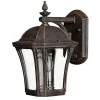 Online Elstead Wandleuchte Außen Laterne Braun antik Aluminium